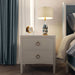Bramble - Mornington Linen Wrapped Nightstand - BR-76575FPBE - GreatFurnitureDeal