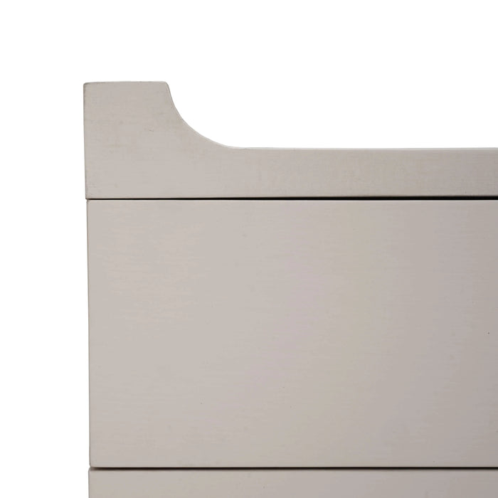 Bramble - Fulham Linen Wrapped End Table /Nightstand - 76581FPUT - GreatFurnitureDeal