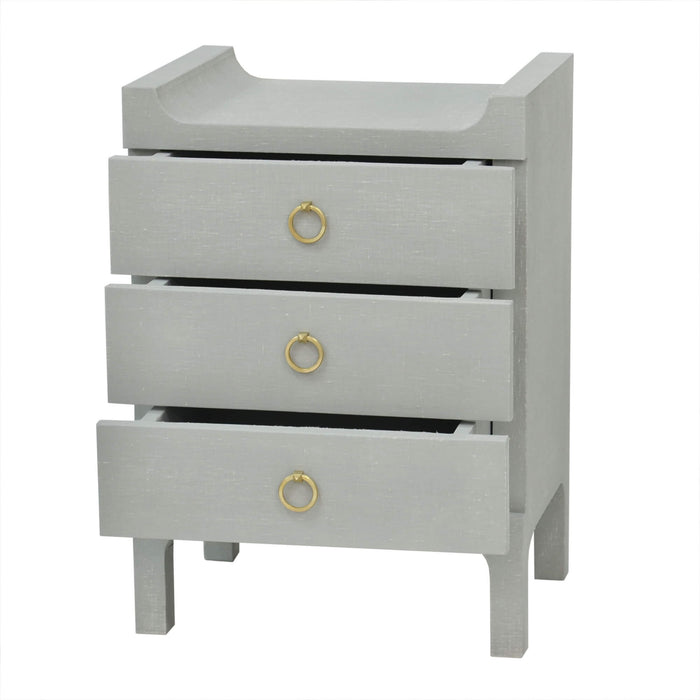Bramble - Fulham Linen Wrapped Nightstand in Linen Pale Blue - US-WS-76583FPBE----- - GreatFurnitureDeal
