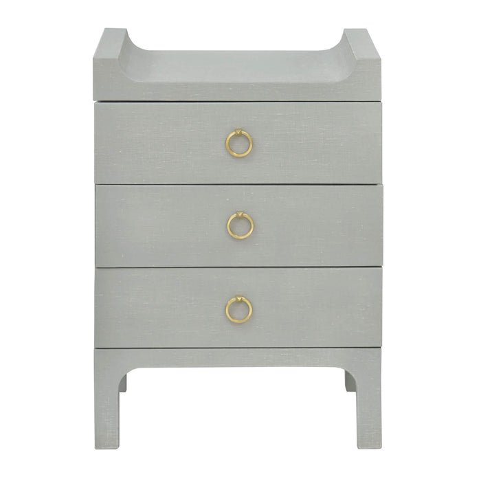 Bramble - Fulham Linen Wrapped Nightstand in Linen Pale Blue - US-WS-76583FPBE----- - GreatFurnitureDeal