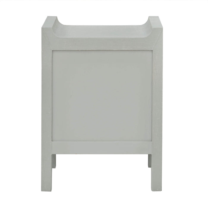 Bramble - Fulham Linen Wrapped Nightstand in Linen Pale Blue - US-WS-76583FPBE----- - GreatFurnitureDeal