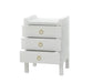 Bramble - Fulham Linen Wrapped Nightstand in Linen True White - US-WS-76583FTRW----- - GreatFurnitureDeal