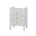 Bramble - Fulham Linen Wrapped Nightstand in Linen True White - US-WS-76583FTRW----- - GreatFurnitureDeal