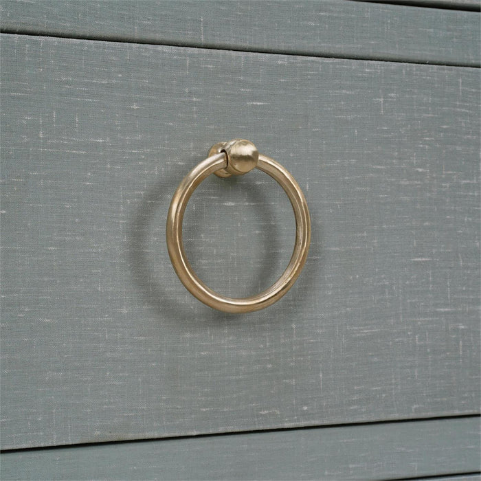 Bramble - Mornington Linen Wrapped 3 Drawer Dresser in Linen Pale Blue - 76584FPBE-----