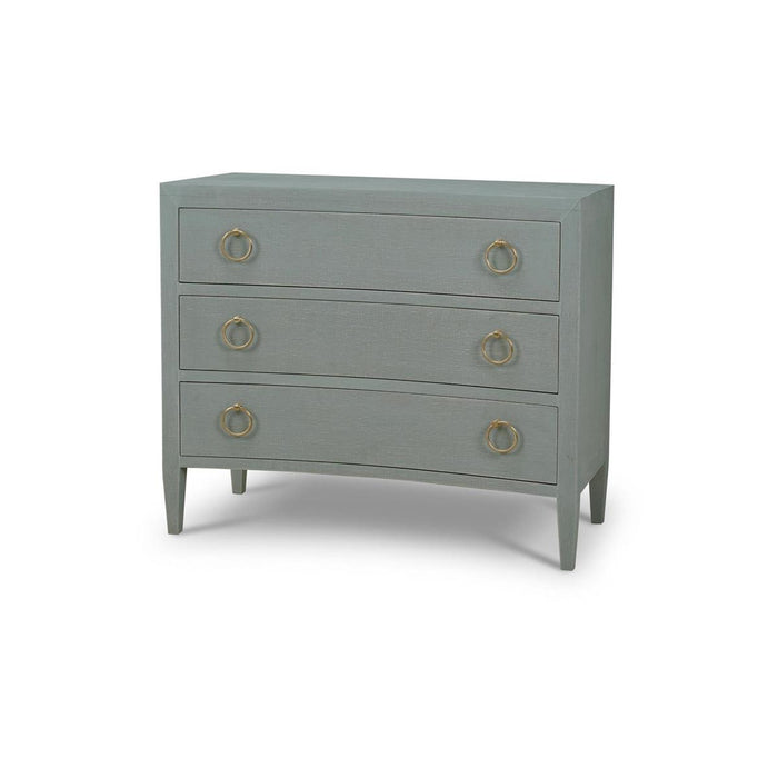 Bramble - Mornington Linen Wrapped 3 Drawer Dresser in Linen Pale Blue - 76584FPBE-----