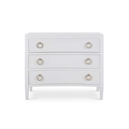 Bramble - Mornington Linen Wrapped 3 Drawer Dresser in True White - 76584FTRW----- - GreatFurnitureDeal
