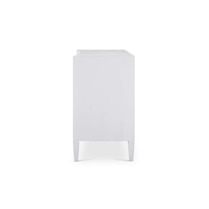 Bramble - Mornington Linen Wrapped 3 Drawer Dresser in True White - 76584FTRW-----