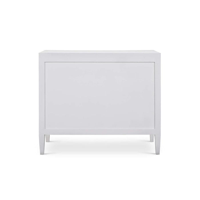 Bramble - Mornington Linen Wrapped 3 Drawer Dresser in True White - 76584FTRW-----