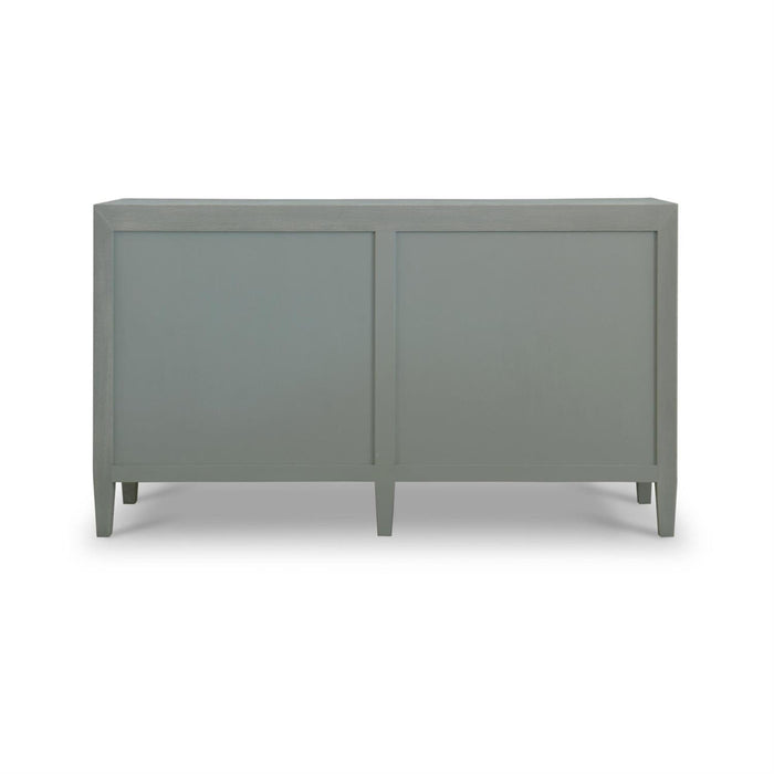 Bramble - Mornington Linen Wrapped 6 Drawer Dresser in Linen Pale Blue - 76585FPBE-----