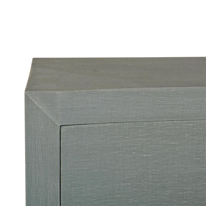 Bramble - Mornington Linen Wrapped 6 Drawer Dresser in Linen Pale Blue - 76585FPBE-----