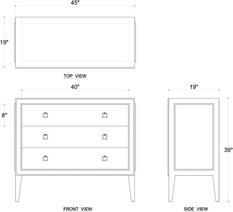 Bramble - Rutland 3 Drawer Dresser - BR-76587 - GreatFurnitureDeal