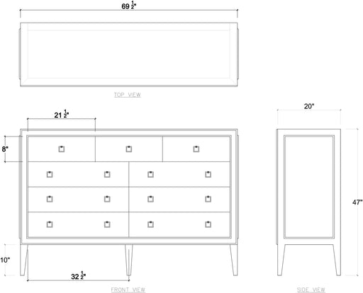 Bramble - Rutland 9 Drawer Dresser - BR-76588 - GreatFurnitureDeal