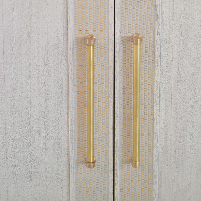 Bramble - Fleet 4 Door Sideboard w/ Rattan - BR-76593 - GreatFurnitureDeal