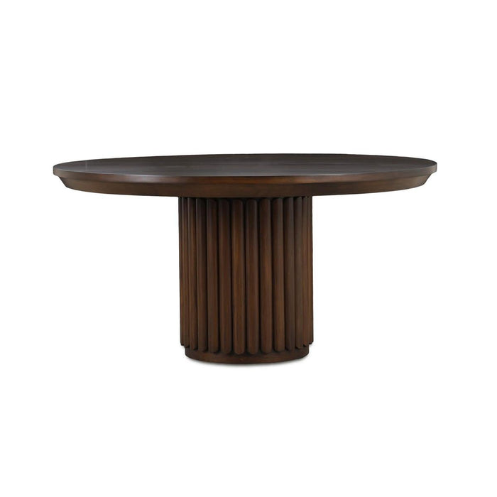 Bramble - Portobello Round Dining Table 60" in Matt Teak Brown - 76609MTB-----
