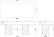 Bramble - Portobello Rectangular Dining Table 96" - BR-76610 - GreatFurnitureDeal