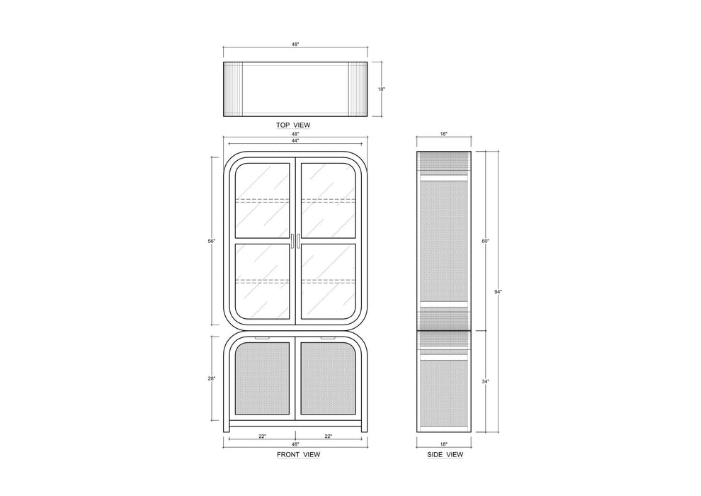 Bramble - Richmond Display Unit - BR-76611 - GreatFurnitureDeal