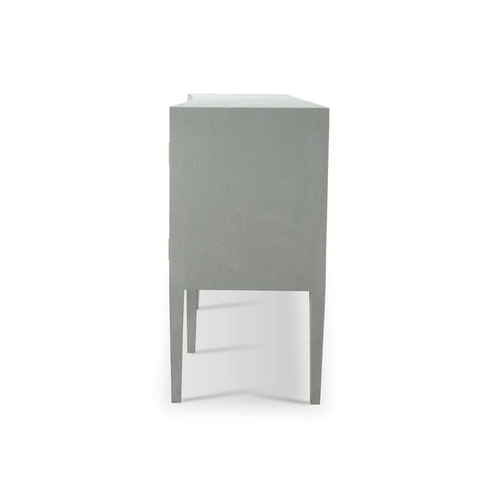 Bramble - Westminster Concave Sideboard Wrapped in Pale Blue Linen - 76614FPBE-----