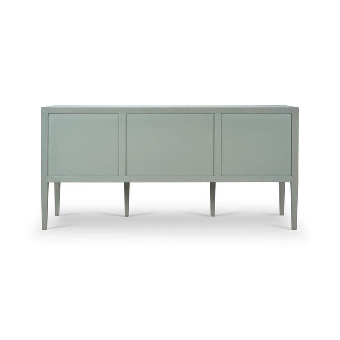 Bramble - Westminster Concave Sideboard Wrapped in Pale Blue Linen - 76614FPBE-----
