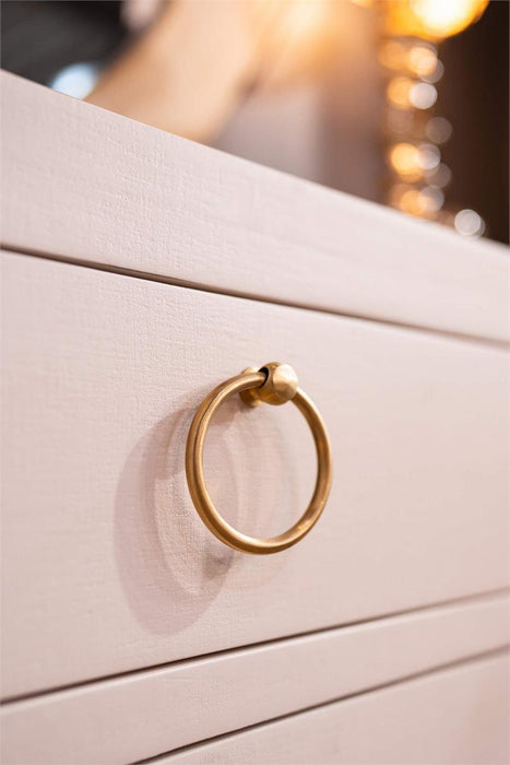 Bramble - Westminster Concave Sideboard Wrapped in Putty Linen - 76614FPUT-----