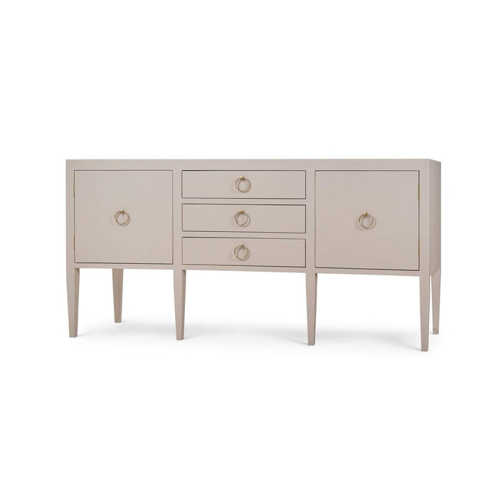 Bramble - Westminster Concave Sideboard Wrapped in Putty Linen - 76614FPUT-----