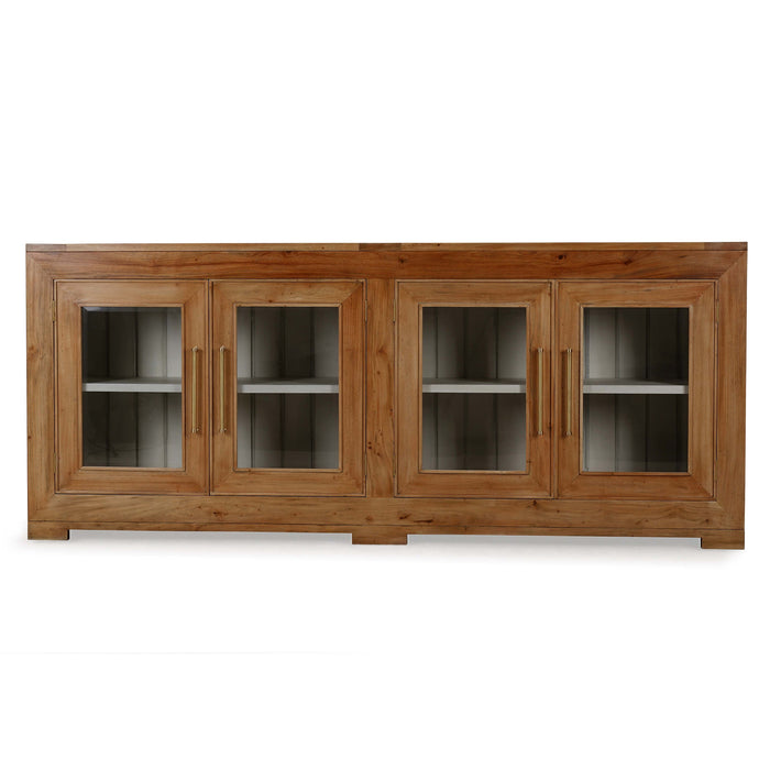 Bramble - Fleet 4 Door Sideboard w/ Glass - BR-76622 - GreatFurnitureDeal
