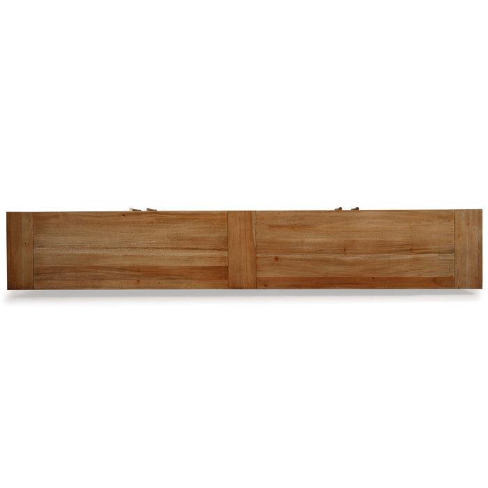 Bramble - Fleet 4 Door Sideboard w/ Glass - BR-76622 - GreatFurnitureDeal