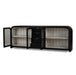 Bramble - Richmond 4 Door Sideboard w/ Glass - BR-76624 - GreatFurnitureDeal