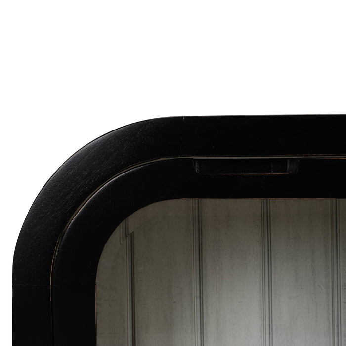 Bramble - Richmond 4 Door Sideboard w/ Glass - BR-76624 - GreatFurnitureDeal