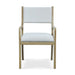 Bramble - Norfolk Dining Chair In Fruitwood w/ Arctic White Performance Fabric - 76626FRWSF204---- - GreatFurnitureDeal