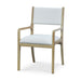 Bramble - Norfolk Dining Chair In Fruitwood w/ Arctic White Performance Fabric - 76626FRWSF204---- - GreatFurnitureDeal