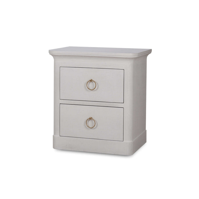 Bramble - Claremont Linen Wrapped Bedside Cabinet - BR-76628 - GreatFurnitureDeal