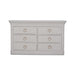 Bramble - Claremont 6 Drawer Linen Wrapped Dresser - BR-76630 - GreatFurnitureDeal