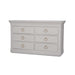 Bramble - Claremont 6 Drawer Linen Wrapped Dresser - BR-76630 - GreatFurnitureDeal