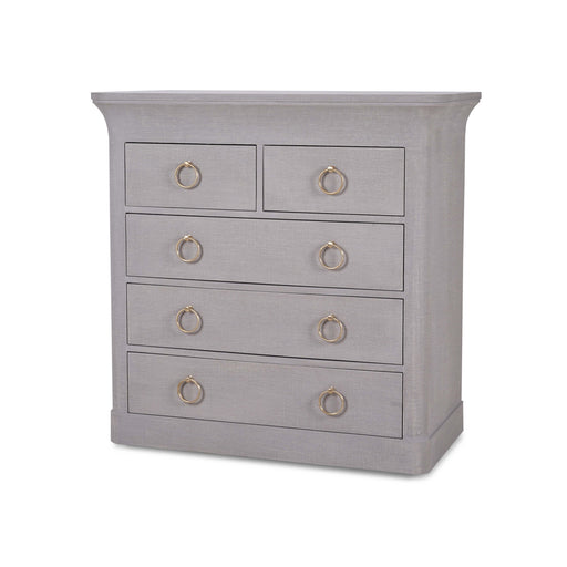 Bramble - Claremont 5 Drawer Linen Wrapped Dresser - BR-76632 - GreatFurnitureDeal