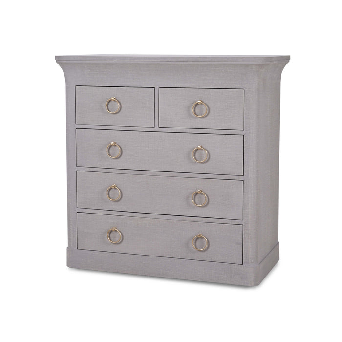 Bramble - Claremont 5 Drawer Linen Wrapped Dresser - BR-76632 - GreatFurnitureDeal