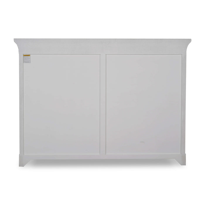 Bramble - Claremont Large Linen Wrapped Dresser in Dove White - BR-76634FDOW----- - GreatFurnitureDeal