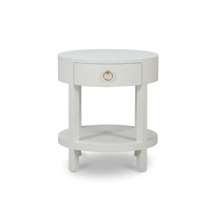Bramble - Milan Linen Wrapped Side Table - BR-76641 - GreatFurnitureDeal