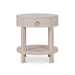 Bramble - Milan Linen Wrapped Side Table in Putty - 76641FPUT----- - GreatFurnitureDeal
