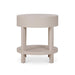 Bramble - Milan Linen Wrapped Side Table in Putty - 76641FPUT----- - GreatFurnitureDeal