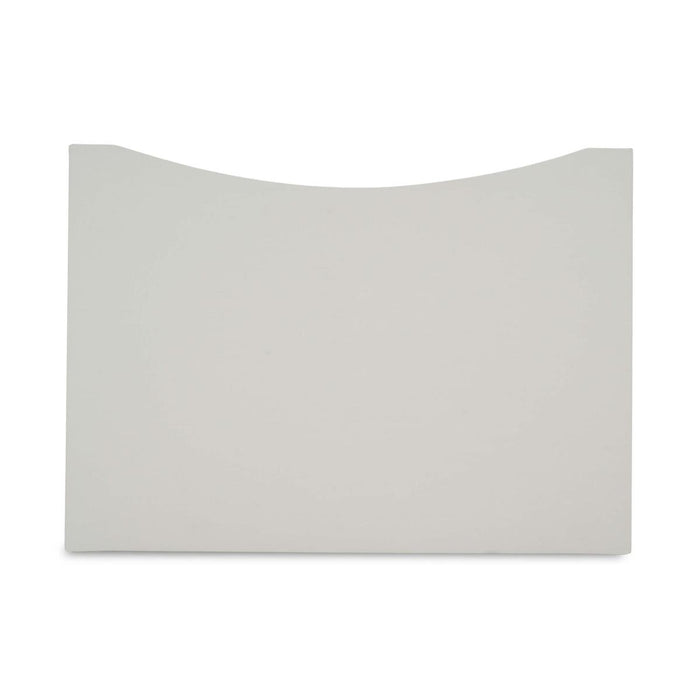 Bramble - Mornington Open Shelf Bedside Table Linen Wrapped in True White - 76642FTRW-----