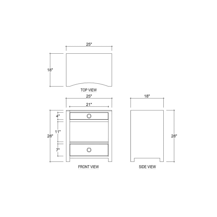 Bramble - Mornington Open Shelf Linen Wrapped Bedside - BR-76642 - GreatFurnitureDeal