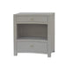 Bramble - Mornington Open Shelf Linen Wrapped Bedside in Linen Sand - US-WS-76642FSND----- - GreatFurnitureDeal
