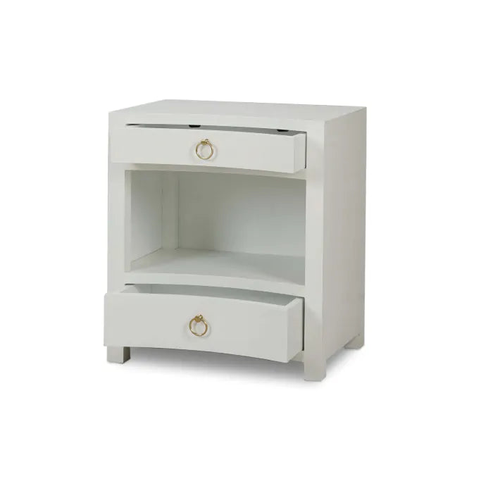 Bramble - Mornington Open Shelf Linen Wrapped Bedside - BR-76642 - GreatFurnitureDeal