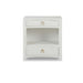 Bramble - Mornington Linen Wrapped Nightstand in Linen True White - 76642FTRW----- - GreatFurnitureDeal