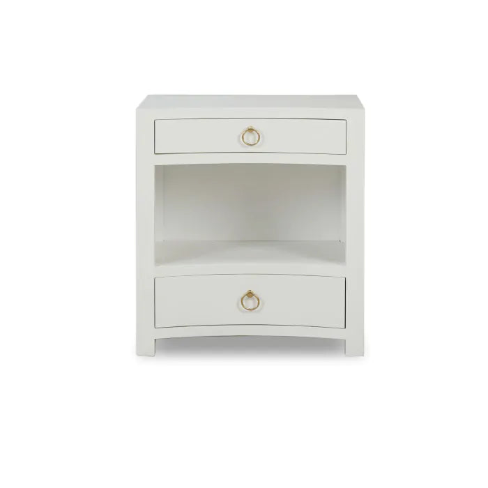 Bramble - Mornington Open Shelf Linen Wrapped Bedside - BR-76642 - GreatFurnitureDeal