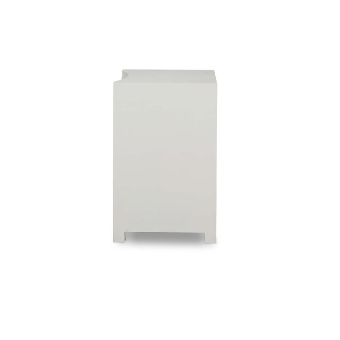 Bramble - Mornington Linen Wrapped Nightstand in Linen True White - 76642FTRW----- - GreatFurnitureDeal