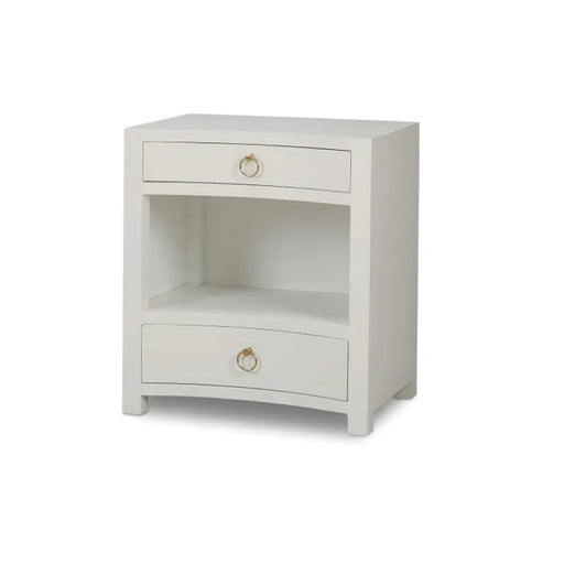 Bramble - Mornington Open Shelf Linen Wrapped Bedside - BR-76642 - GreatFurnitureDeal