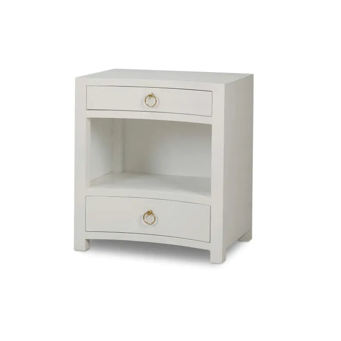 Bramble - Mornington Open Shelf Linen Wrapped Bedside - BR-76642 - GreatFurnitureDeal