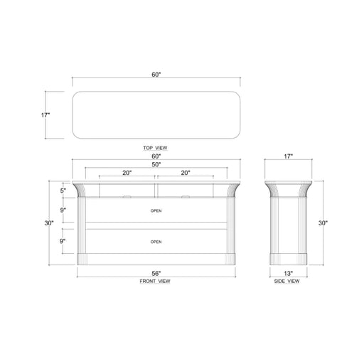 Bramble - Sandhurst Console Table - BR-76665 - GreatFurnitureDeal