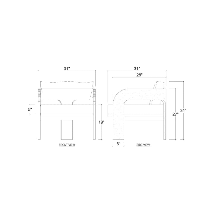 Bramble - Momo Linen Wrapped Club Chair - BR-76650 - GreatFurnitureDeal